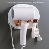 Adhesive Wall Mount Hair Dryer Holder Organizer Rack